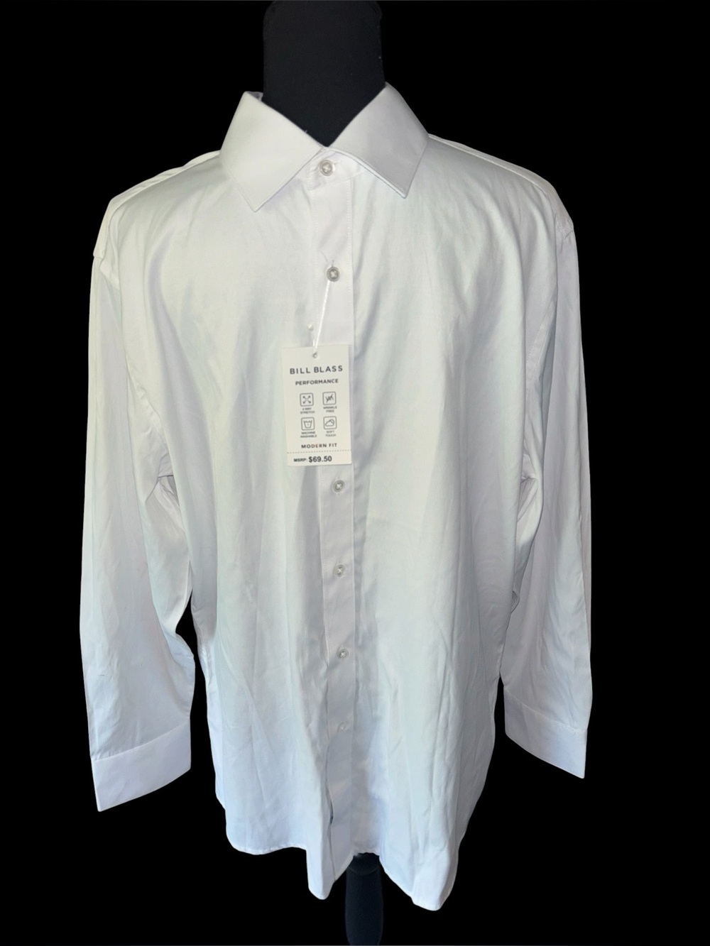 Bill Blass NEW with tags white dress shirt